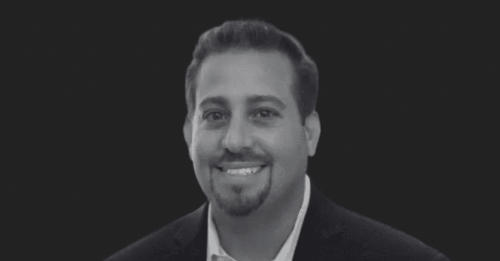 Oren Segal portrait in black and white