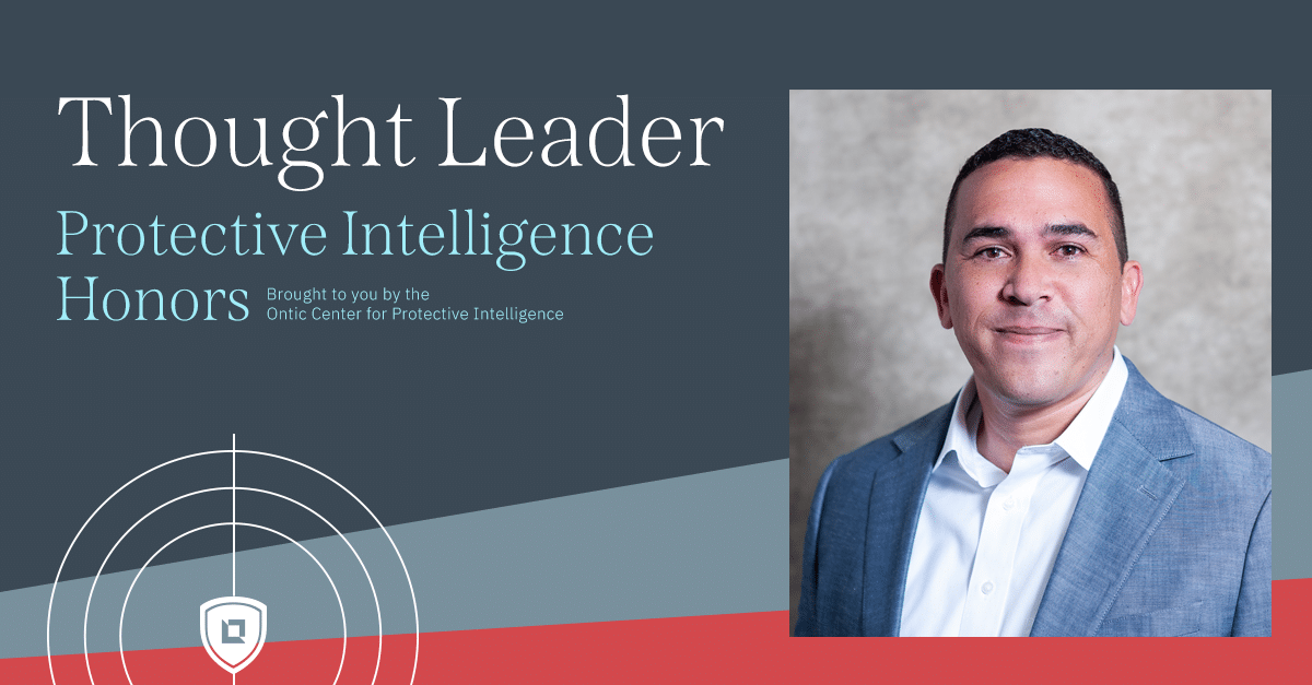 Protective Intelligence Honoree: Jerome Rutledge - Ontic