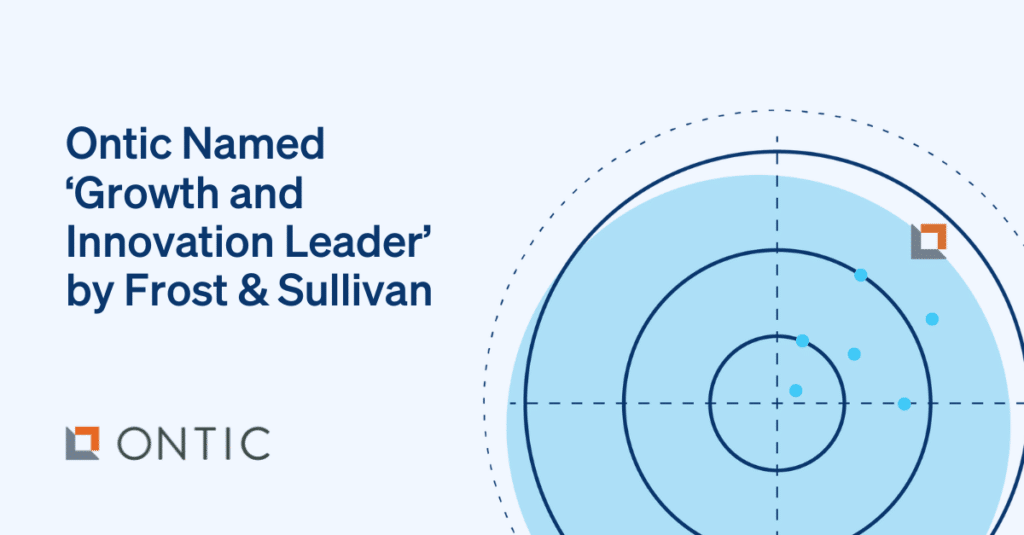 Ontic Named 'Growth and Innovation Leader' by Frost & Sullivan