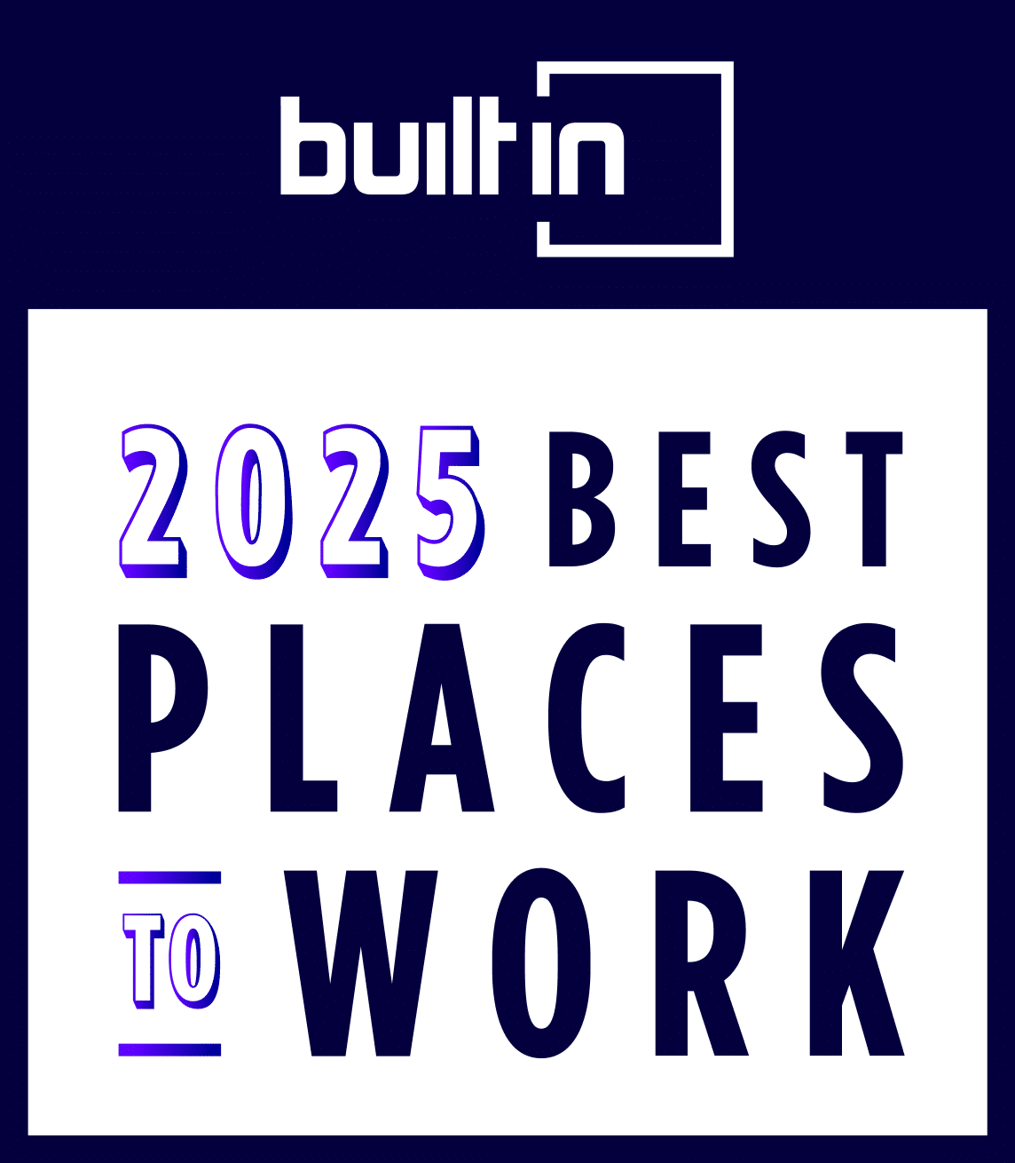 2025 Built in Austin Best Place to Work (Midsize) badge