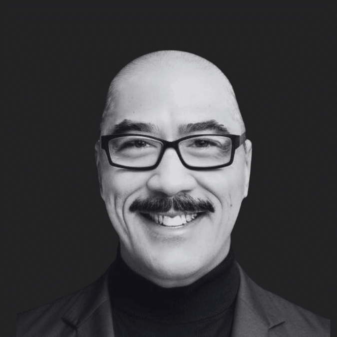 Brian Tuskan portrait in black and white