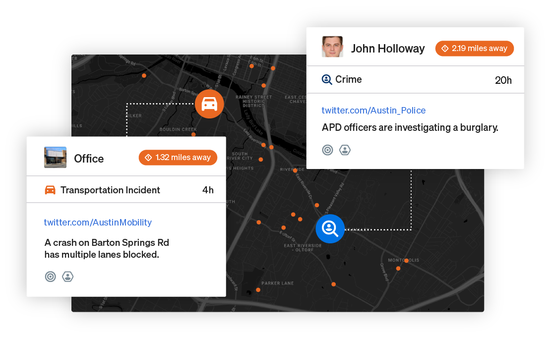 Correlate external signals with internal context