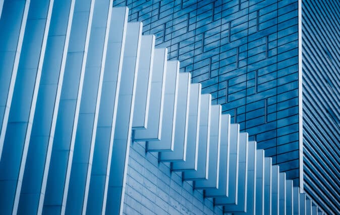 Close up of skyscraper