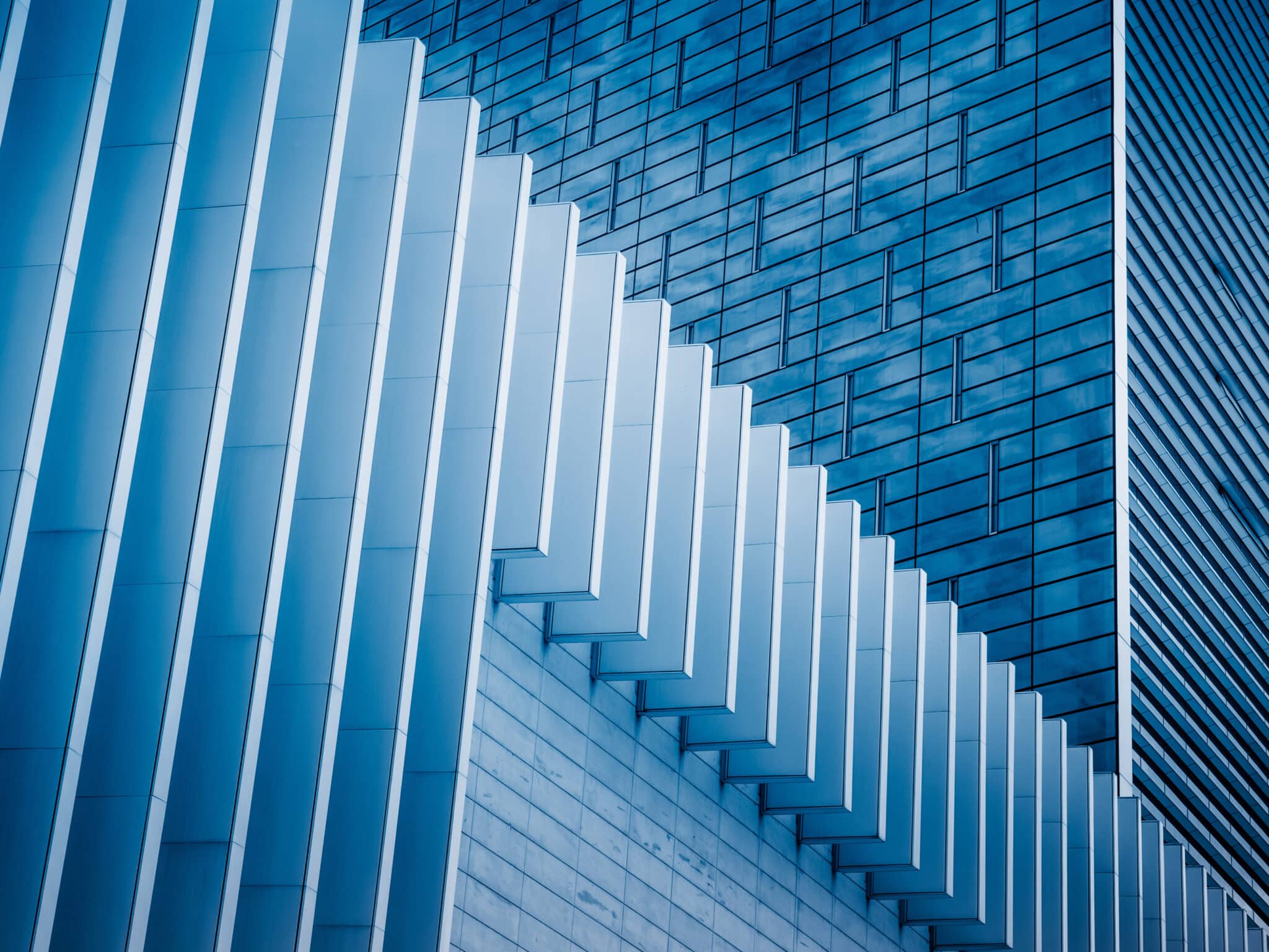 Close up of skyscraper