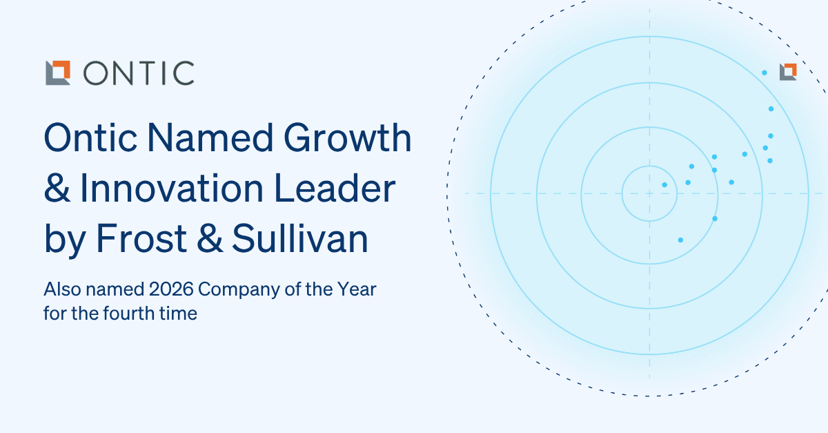 Ontic Status Ontic Named Growth and Innovation Leader in 2026 Frost Radar™ for Risk ...